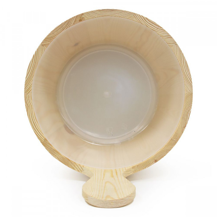 SAWO 4 l wooden pail and 36 cm ladle, pine