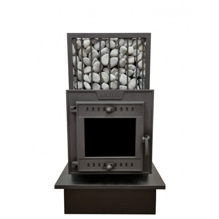 Woodburning sauna stove - SUMMIT Mont blanc extended w/stone cage