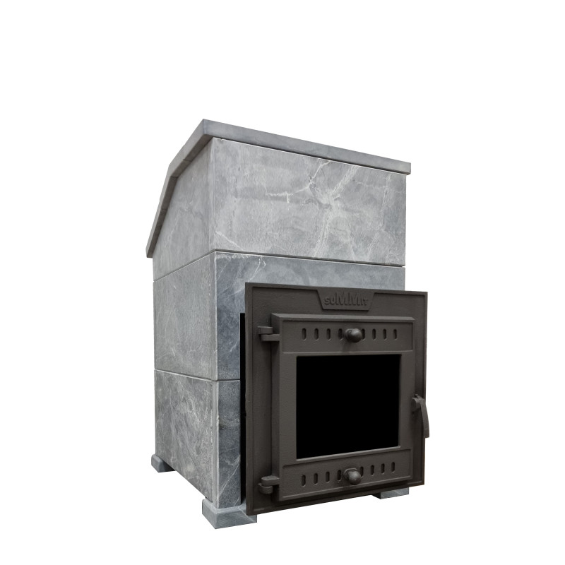 Woodburning sauna stove - SUMMIT Mont Blanc extended w/soap stone cladding Woodburning sauna stove - SUMMIT Mont Blanc extended w/soap stone cladding