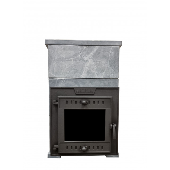 Woodburning sauna stove - SUMMIT Mont Blanc extended w/soap stone cladding