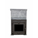 Woodburning sauna stove - SUMMIT Mont Blanc extended w/soap stone cladding