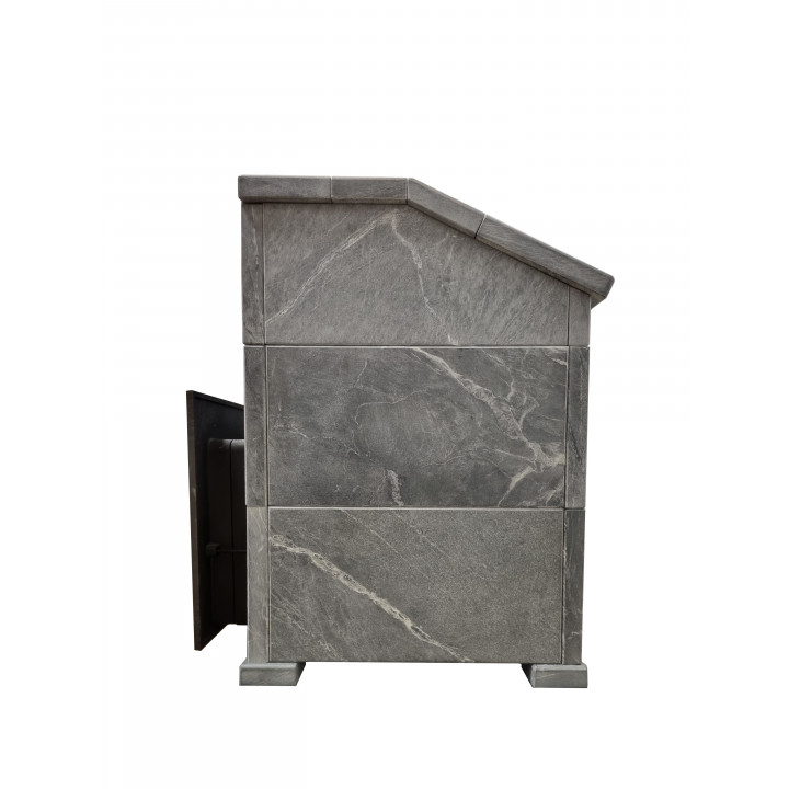 Woodburning sauna stove - SUMMIT Mont Blanc extended w/soap stone cladding