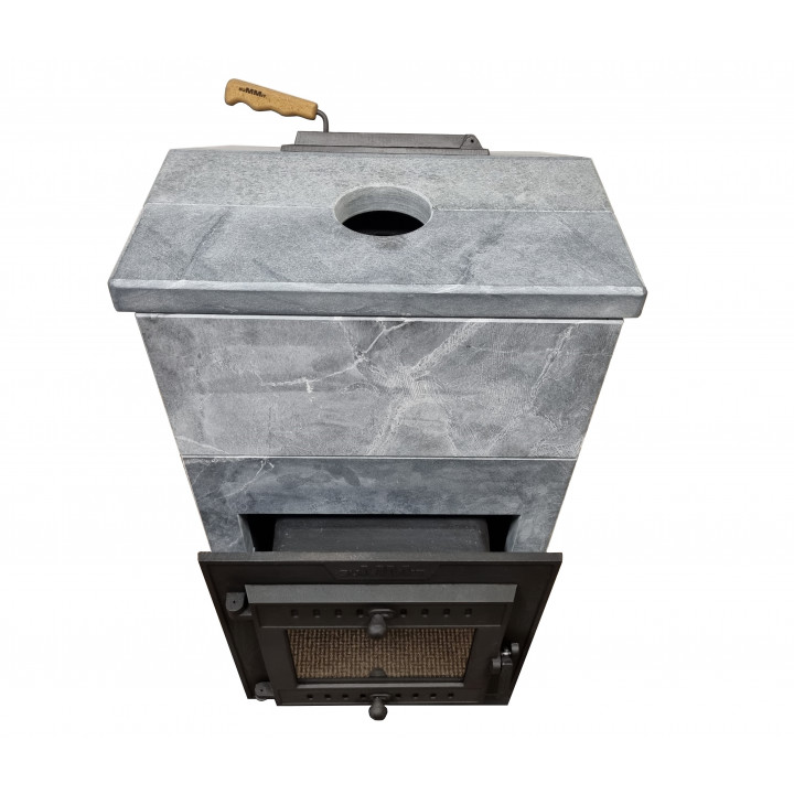 Woodburning sauna stove - SUMMIT Mont Blanc extended w/soap stone cladding