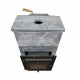 Woodburning sauna stove - SUMMIT Mont Blanc extended w/soap stone cladding
