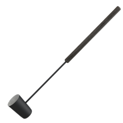 Black sauna ladle, long handle  Black sauna ladle, long handle