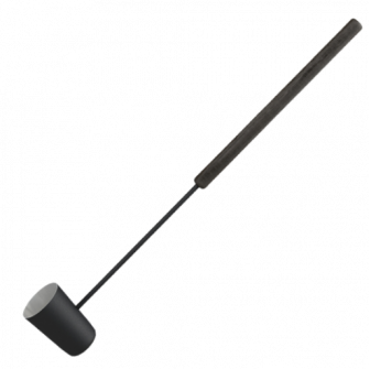 Black sauna ladle, long handle