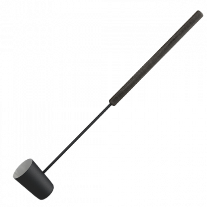 Black sauna ladle, long handle