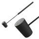 Black sauna ladle, long handle