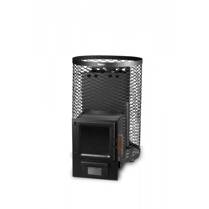 Woodburning sauna stove - SKAMET SY216, with glass doors