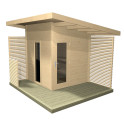 HARVIA Solide Compact outdoor sauna - 0