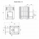 Woodburning sauna heater - NOVA KLASSIK 18 with network, glass doors