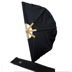 Fabric sauna fan, black  Fabric sauna fan, black