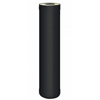 HARVIA steel chimney pipe 1,5 m, black