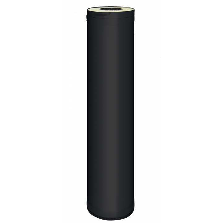 HARVIA steel chimney pipe 1,5 m, black