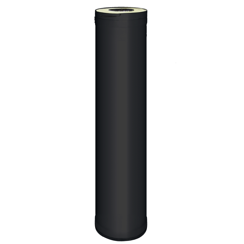 HARVIA steel chimney pipe 1,5 m, black