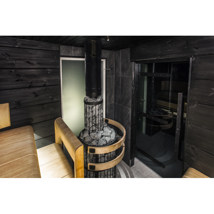 Wood-burning sauna stove - HARVIA Legend 240 Duo, black