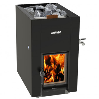 Wood-burning sauna stove - HARVIA Linear 22 GreenFlame ES