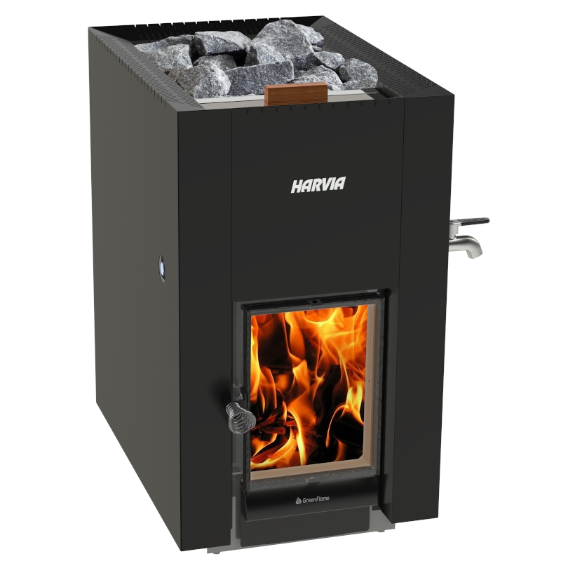 Wood-burning sauna stove - HARVIA Linear 22 GreenFlame ES Wood-burning sauna stove - HARVIA Linear 22 GreenFlame ES