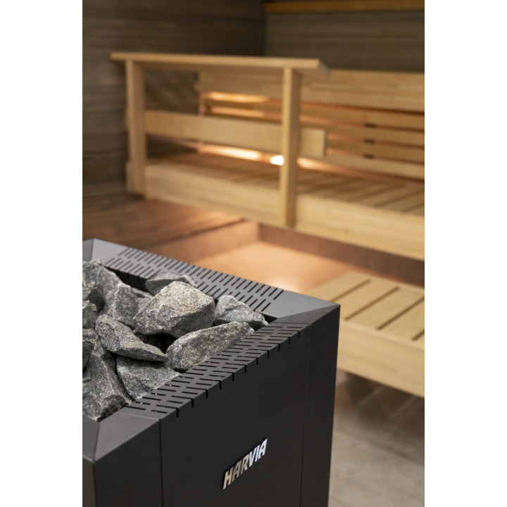 Wood-burning sauna stove - HARVIA Linear 22 GreenFlame ES