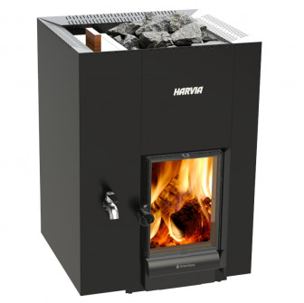 Wood-burning sauna stove - HARVIA Linear 22 GreenFlame LS