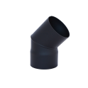 HARVIA elbow 45°, black - 0 HARVIA elbow 45°, black - 0
