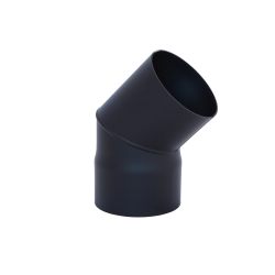 HARVIA elbow 45°, black  HARVIA elbow 45°, black