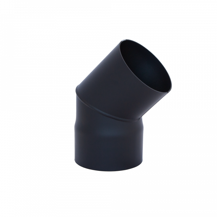 HARVIA elbow 45°, black