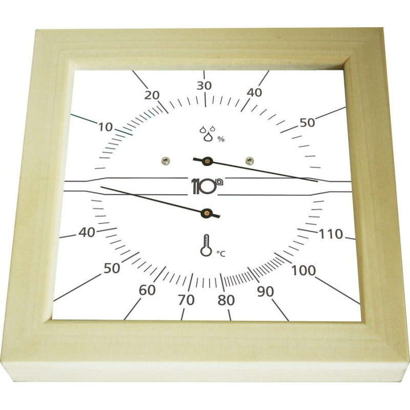 Sentiotec Thermo-Hygrometer square, white