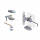 Door hinges ABLOY for steam sauna doors, gray, ABLFL75