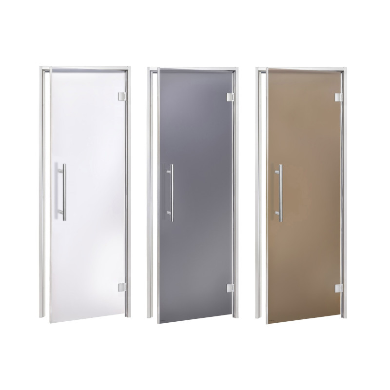 AD BENELUX glass doors for steam sauna, Matte glass
