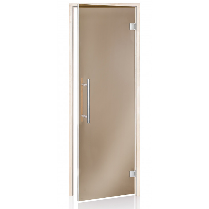 AD BENELUX glass sauna doors, 70 x 200, Aspen, Bronze