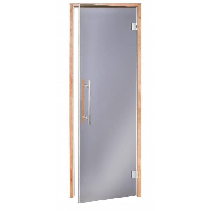 AD BENELUX glass sauna doors, 70 x 200, Alder, Grey