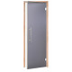 AD BENELUX glass sauna doors, Matte glass, 70 x 210, Alder, Matte gray
