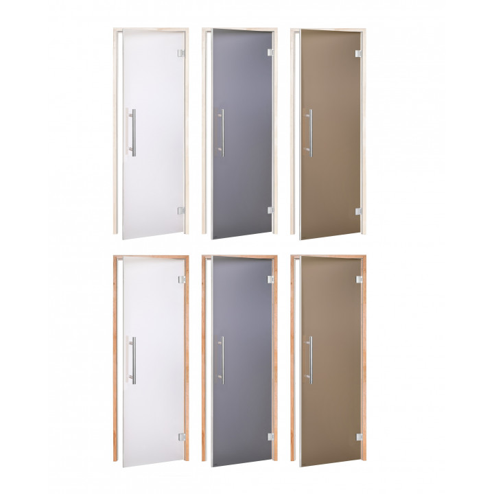 AD BENELUX glass sauna doors, Matte glass