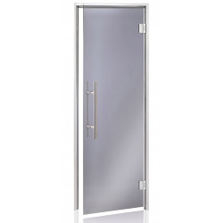 AD COMFORT glass doors for steam sauna, gray