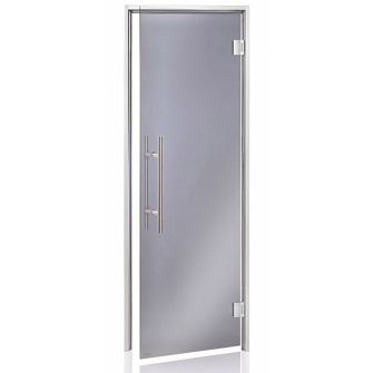 AD COMFORT glass doors for steam sauna, gray
