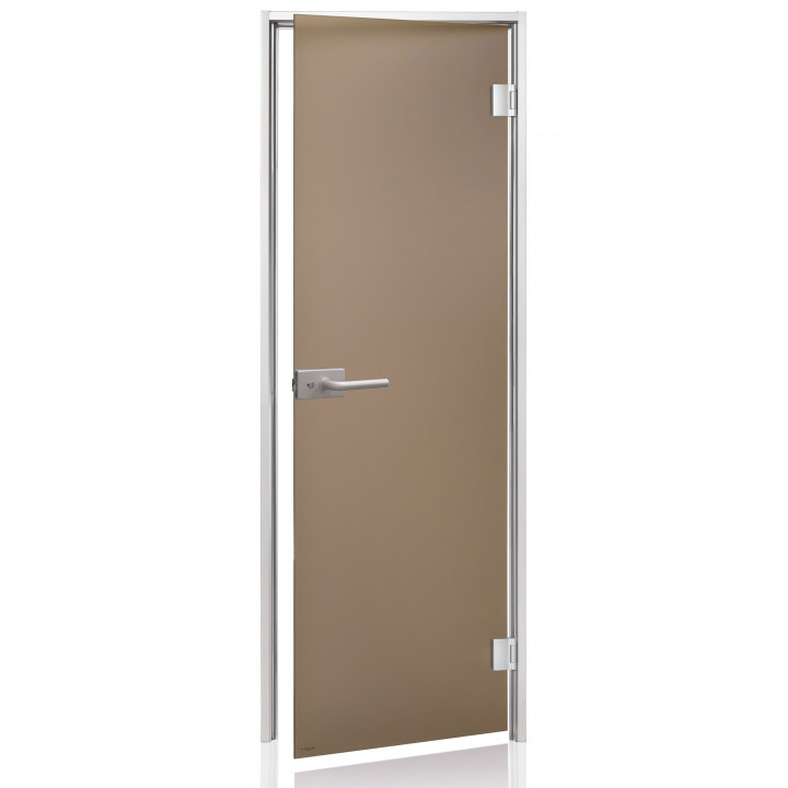 AD DORY glass doors for steam sauna, Matte glass, 80 x 200, Bronze Matte