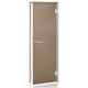 AD DORY glass doors for steam sauna, Matte glass, 80 x 200, Bronze Matte