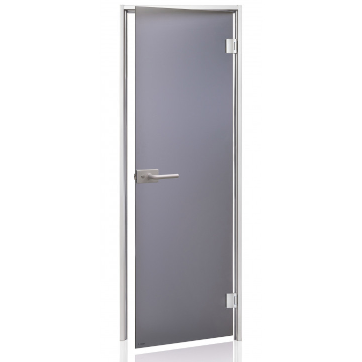 AD DORY glass doors for steam sauna, Matte glass, 90 x 210, Matte gray