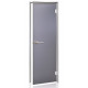 AD DORY glass doors for steam sauna, Matte glass, 90 x 210, Matte gray