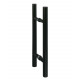 AD Door handle for glass doors AU Premium, steel-black