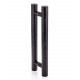 AD door handle for glass doors L-400, black