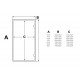 AD glass doors for steam sauna, Matte glass