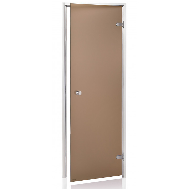 AD glass doors for steam sauna, Matte glass, 80 x 210, Bronze Matte