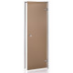 AD glass doors for steam sauna, Matte glass, 80 x 210, Bronze Matte