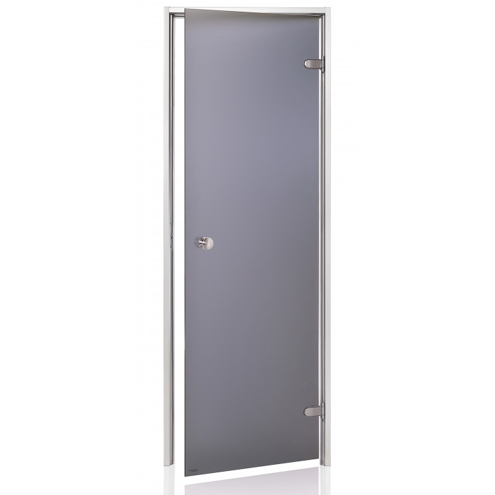 AD glass doors for steam sauna, Matte glass, 80 x 200, Matte gray