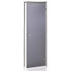 AD glass doors for steam sauna, Matte glass, 80 x 200, Matte gray