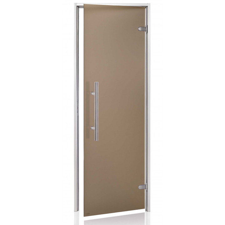 AD LIGHT glass doors for steam sauna, Matte glass, 70 x 190, Bronze Matte
