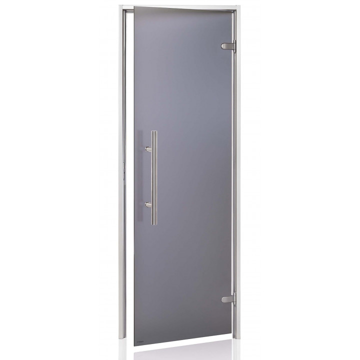 AD LIGHT glass doors for steam sauna, Matte glass, 70 x 190, Matte gray