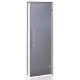 AD LIGHT glass doors for steam sauna, Matte glass, 70 x 190, Matte gray